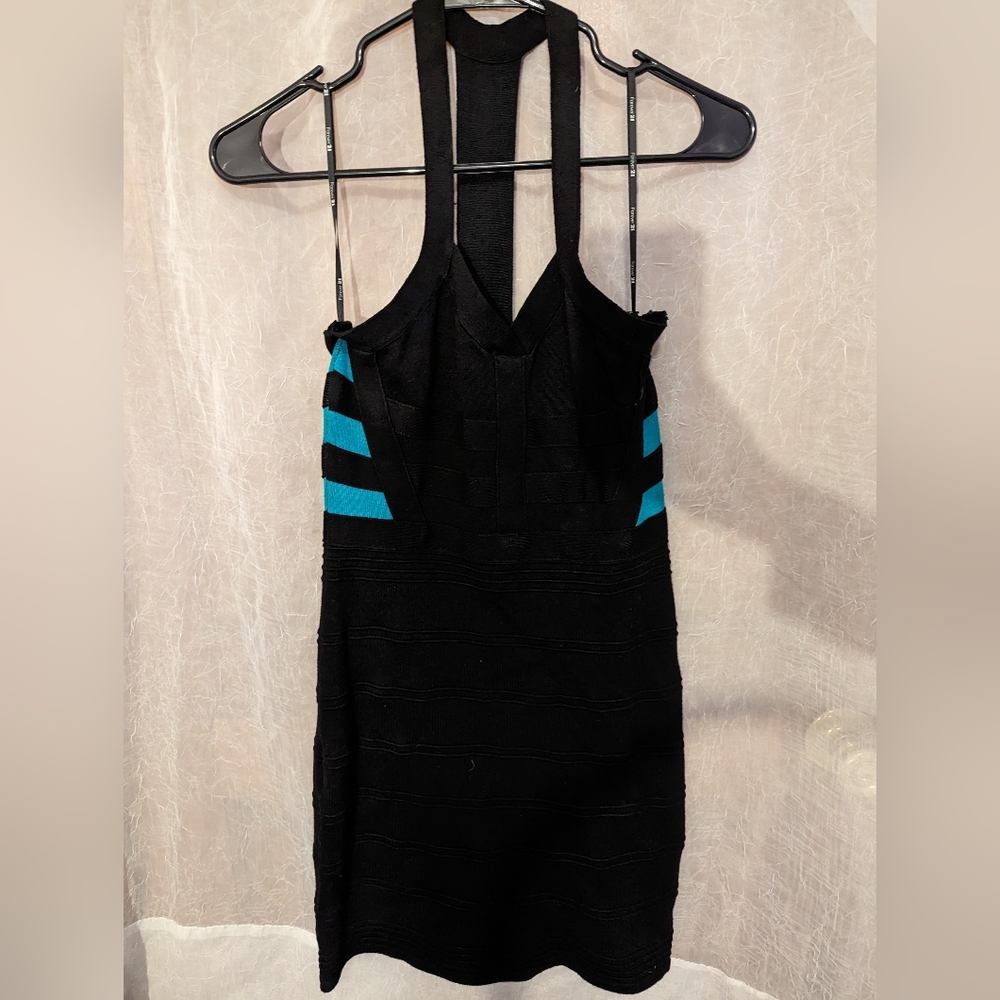 Black and teal Forever 21 short dress size M